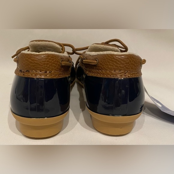 NWT JBU by Jambu Women’s Woodbury Waterproof Duck Shoes Navy/Tan Size 10M - Picture 10 of 16